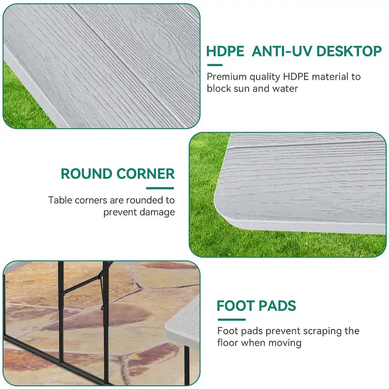 4 - Person Outdoor Picnic Table