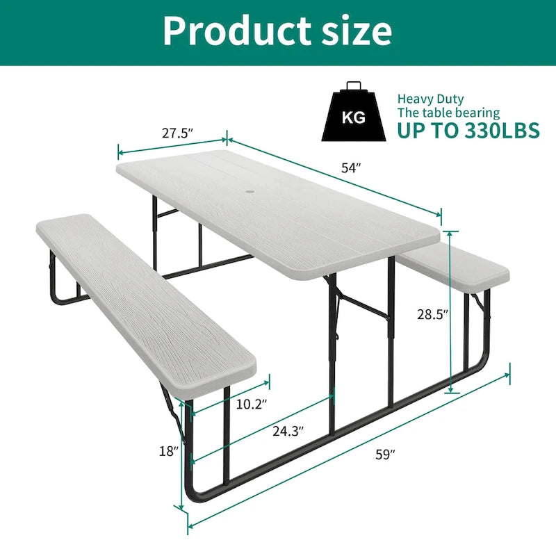 4 - Person Outdoor Picnic Table