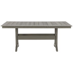 Signature Design by Ashley Visola Gray Rectangular Outdoor Poly All Weather Dining Table Only - 72W x 42D x 29H
