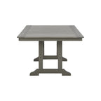 Signature Design by Ashley Visola Gray Rectangular Outdoor Poly All Weather Dining Table Only - 72W x 42D x 29H