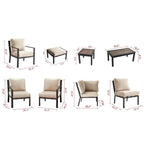 Patio Festival Outdoor X-Back Collection Right Arm Patio Chair