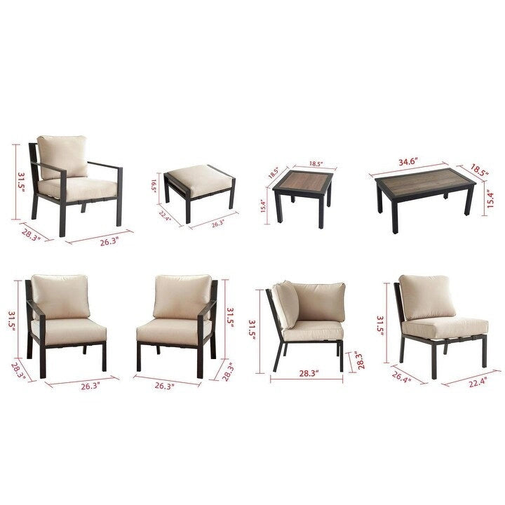 Patio Festival Outdoor X-Back Collection Right Arm Patio Chair