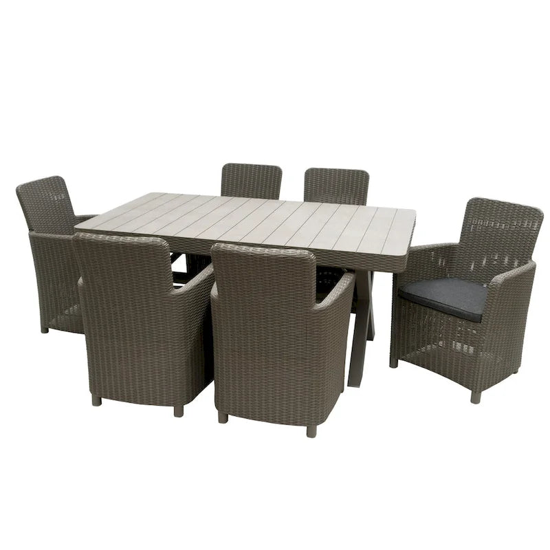 Antrim Collection 7-Piece All-Weather Dining Set by National Tree Company