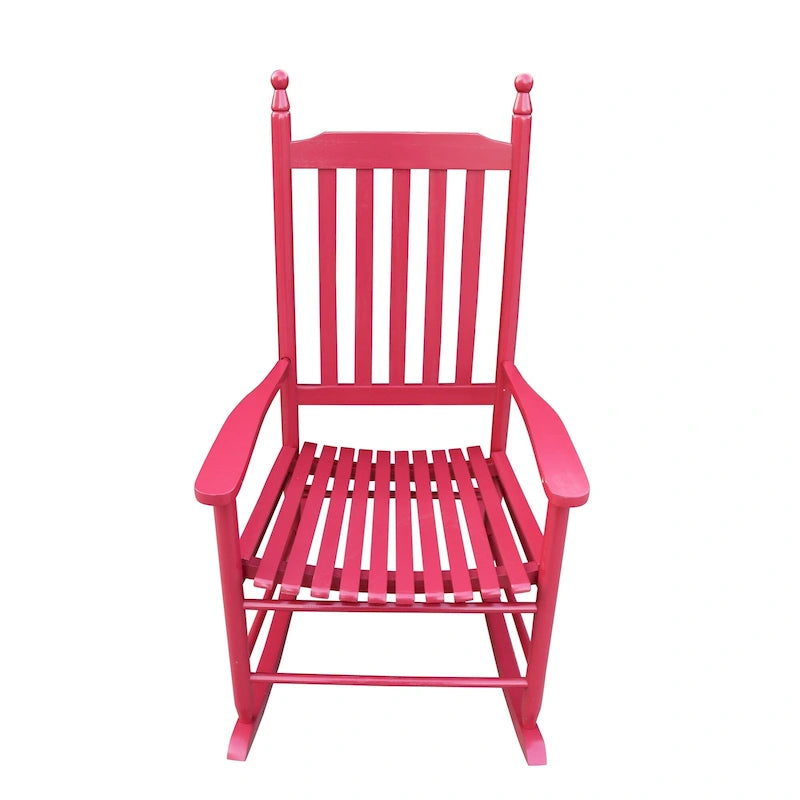 wooden porch rocker chair,wide seat and armrest for comfort