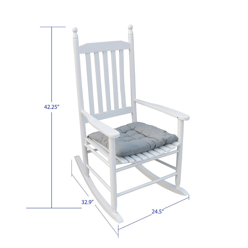 wooden porch rocker chair,wide seat and armrest for comfort