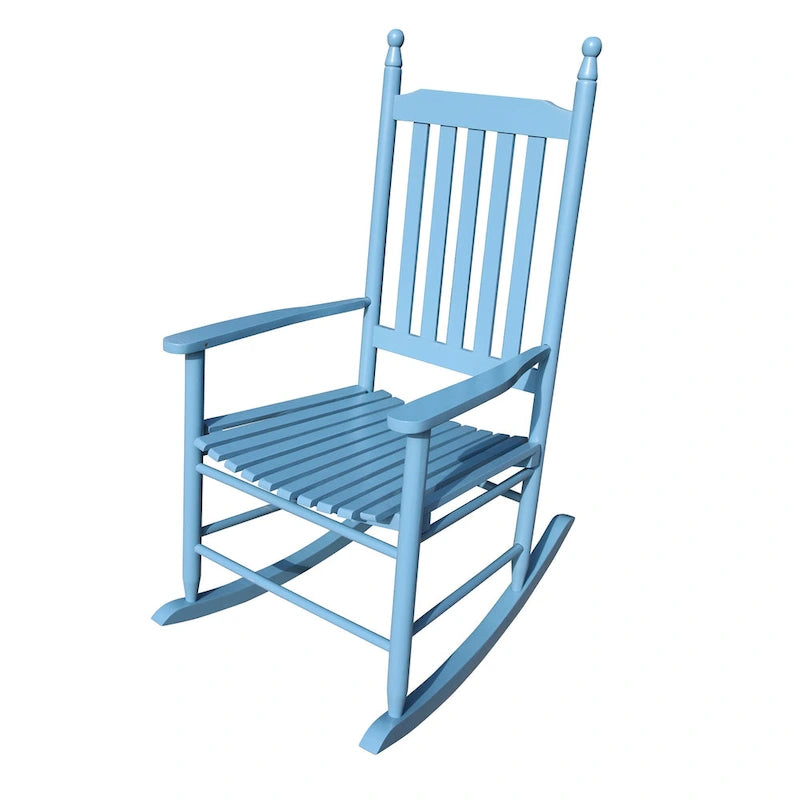 wooden porch rocker chair,wide seat and armrest for comfort