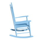wooden porch rocker chair,wide seat and armrest for comfort