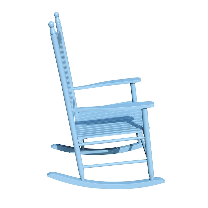 wooden porch rocker chair,wide seat and armrest for comfort