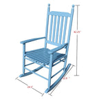 wooden porch rocker chair,wide seat and armrest for comfort