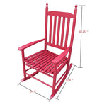 wooden porch rocker chair,wide seat and armrest for comfort