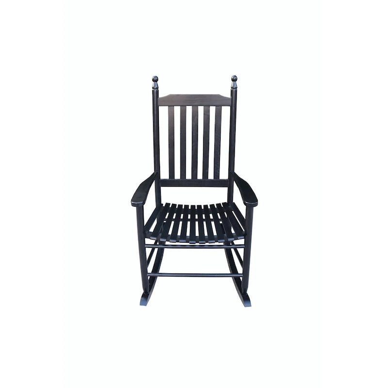 wooden porch rocker chair,wide seat and armrest for comfort