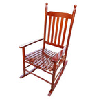 wooden porch rocker chair,wide seat and armrest for comfort