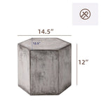 VENTOPYR MGO Hexagon Side Table