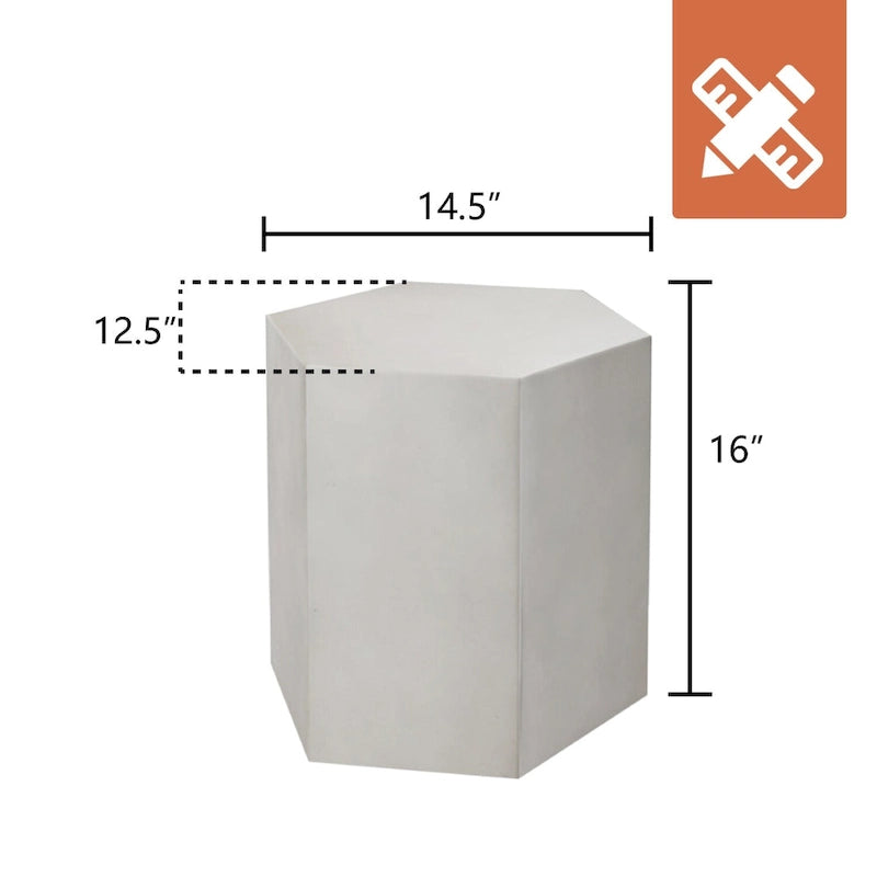 VENTOPYR MGO Hexagon Side Table