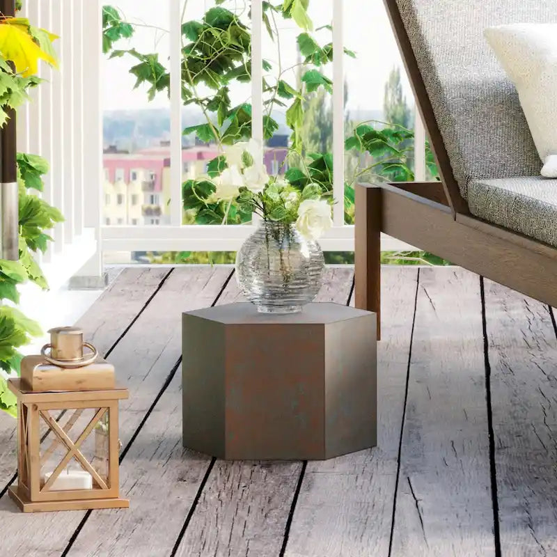 VENTOPYR MGO Hexagon Side Table