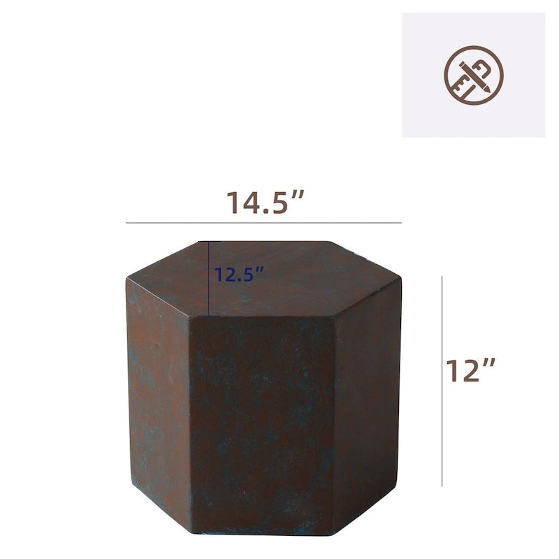 VENTOPYR MGO Hexagon Side Table