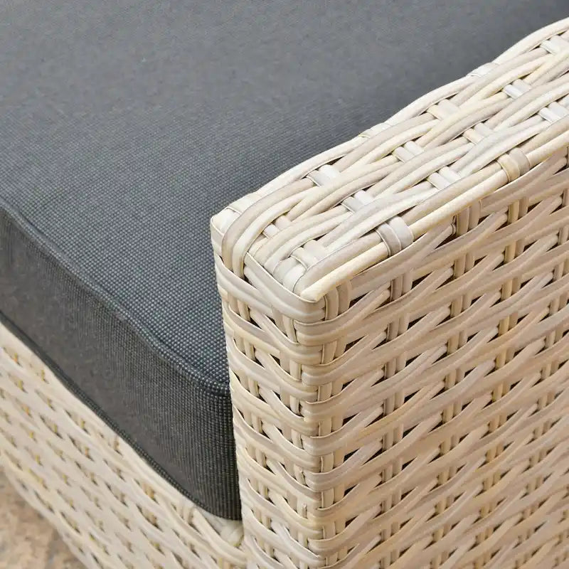 HOOOWOOO 8-piece Wicker Patio Furniture Conversation Set with Fire Pit Table