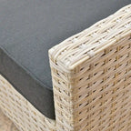 HOOOWOOO 8-piece Wicker Patio Furniture Conversation Set with Fire Pit Table