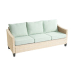 HOOOWOOO 8-piece Wicker Patio Furniture Conversation Set with Fire Pit Table