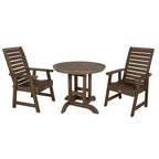Weatherly 3-piece Outdoor Dining Set - 36 Round Table, Dining-height