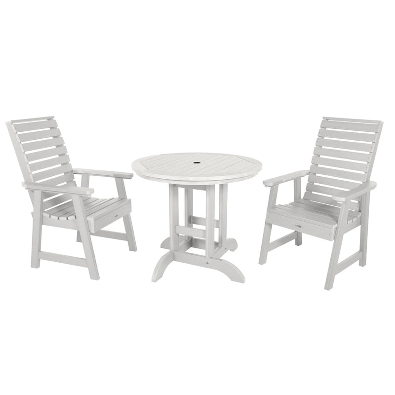 Weatherly 3-piece Outdoor Dining Set - 36 Round Table, Dining-height