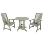 Weatherly 3-piece Outdoor Dining Set - 36 Round Table, Dining-height