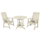 Weatherly 3-piece Outdoor Dining Set - 36 Round Table, Dining-height
