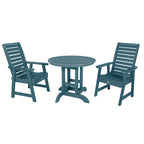Weatherly 3-piece Outdoor Dining Set - 36 Round Table, Dining-height