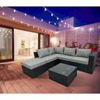 Wicker/Rattan 5 - Person Seating Group with Cushions