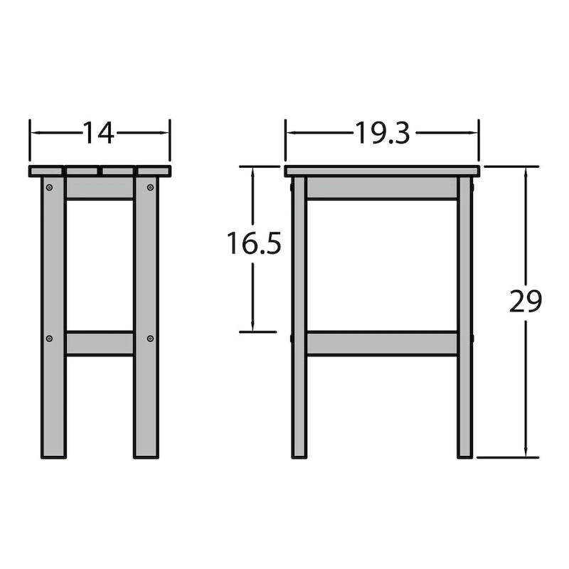 Lehigh Eco-friendly Outdoor Bar Height Stool