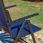 9 Pieces Patio Dining Set, 60 Inch Square Metal Table and Sling Dining Chairs Seats Up to 8