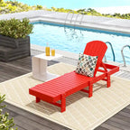 Polytrends Altura Armless Poly Eco-Friendly All Weather Reclining Chaise Lounge