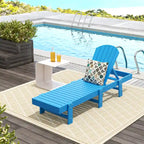 Polytrends Altura Armless Poly Eco-Friendly All Weather Reclining Chaise Lounge