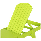 Polytrends Altura Armless Poly Eco-Friendly All Weather Reclining Chaise Lounge