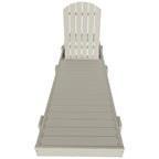 Polytrends Altura Armless Poly Eco-Friendly All Weather Reclining Chaise Lounge