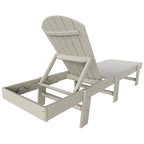 Polytrends Altura Armless Poly Eco-Friendly All Weather Reclining Chaise Lounge