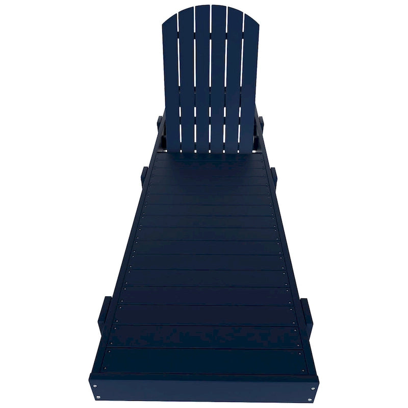 Polytrends Altura Armless Poly Eco-Friendly All Weather Reclining Chaise Lounge