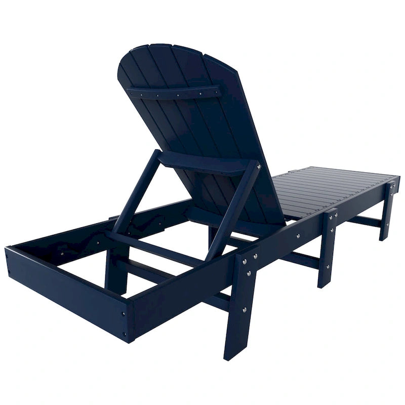 Polytrends Altura Armless Poly Eco-Friendly All Weather Reclining Chaise Lounge