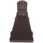 Polytrends Altura Armless Poly Eco-Friendly All Weather Reclining Chaise Lounge