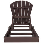 Polytrends Altura Armless Poly Eco-Friendly All Weather Reclining Chaise Lounge