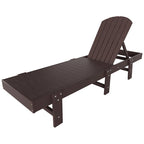 Polytrends Altura Armless Poly Eco-Friendly All Weather Reclining Chaise Lounge
