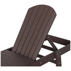 Polytrends Altura Armless Poly Eco-Friendly All Weather Reclining Chaise Lounge