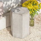 COSIEST MgO Outdoor Hexagonal End Table