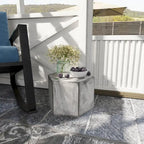 COSIEST MgO Outdoor Hexagonal End Table