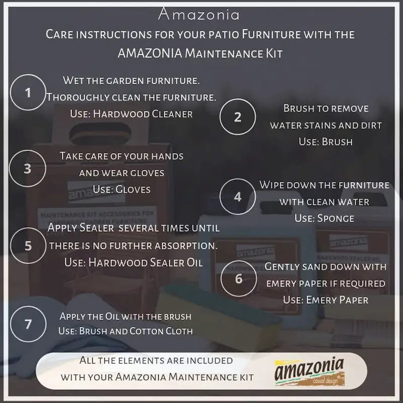 Amazonia Outdoor Patio Wood Chaise Sun Lounger - 1 Piece