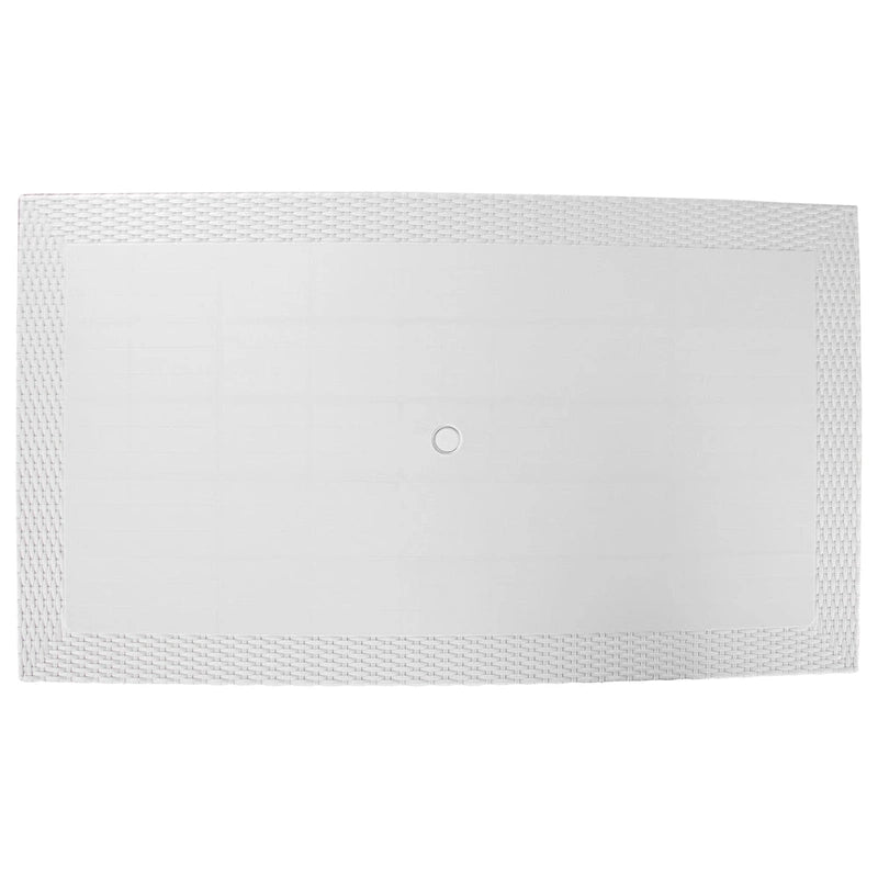 LeisureMod Kent 7-Piece Outdoor Dining Set with 4 Chairs 2 Arm Chairs - 28