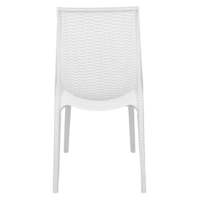 LeisureMod Kent 7-Piece Outdoor Dining Set with 4 Chairs 2 Arm Chairs - 28