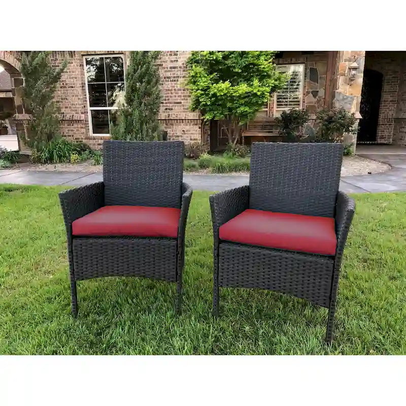 Majorca Resin Wicker Patio Dining Chair (Set of 2)