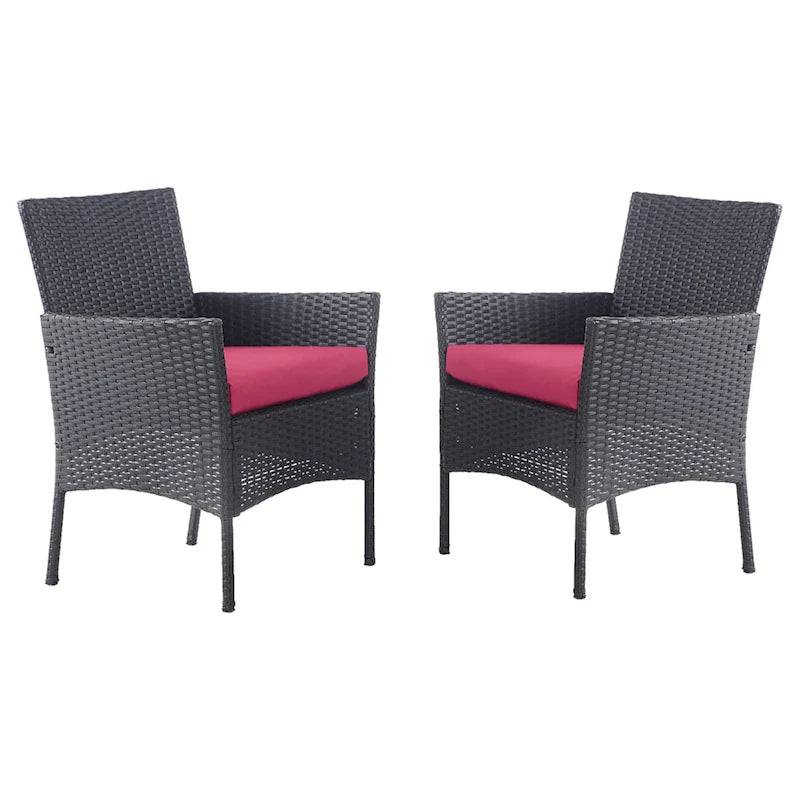 Majorca Resin Wicker Patio Dining Chair (Set of 2)