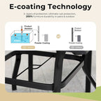 5-Piece Patio Dining Set, 36 Square Acacia Wood Table and 4 Rattan Armrest Chairs